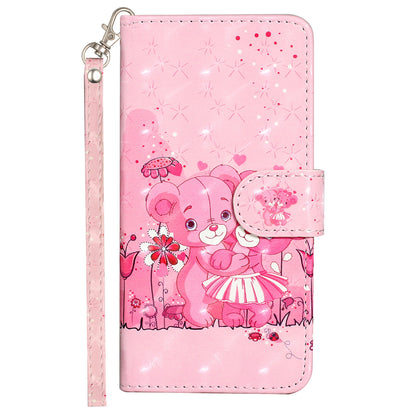 For Sony Xperia 10 V Phone Case 3D Pattern Printing Flip Stand PU Leather Wallet Drop-proof Cover with Strap