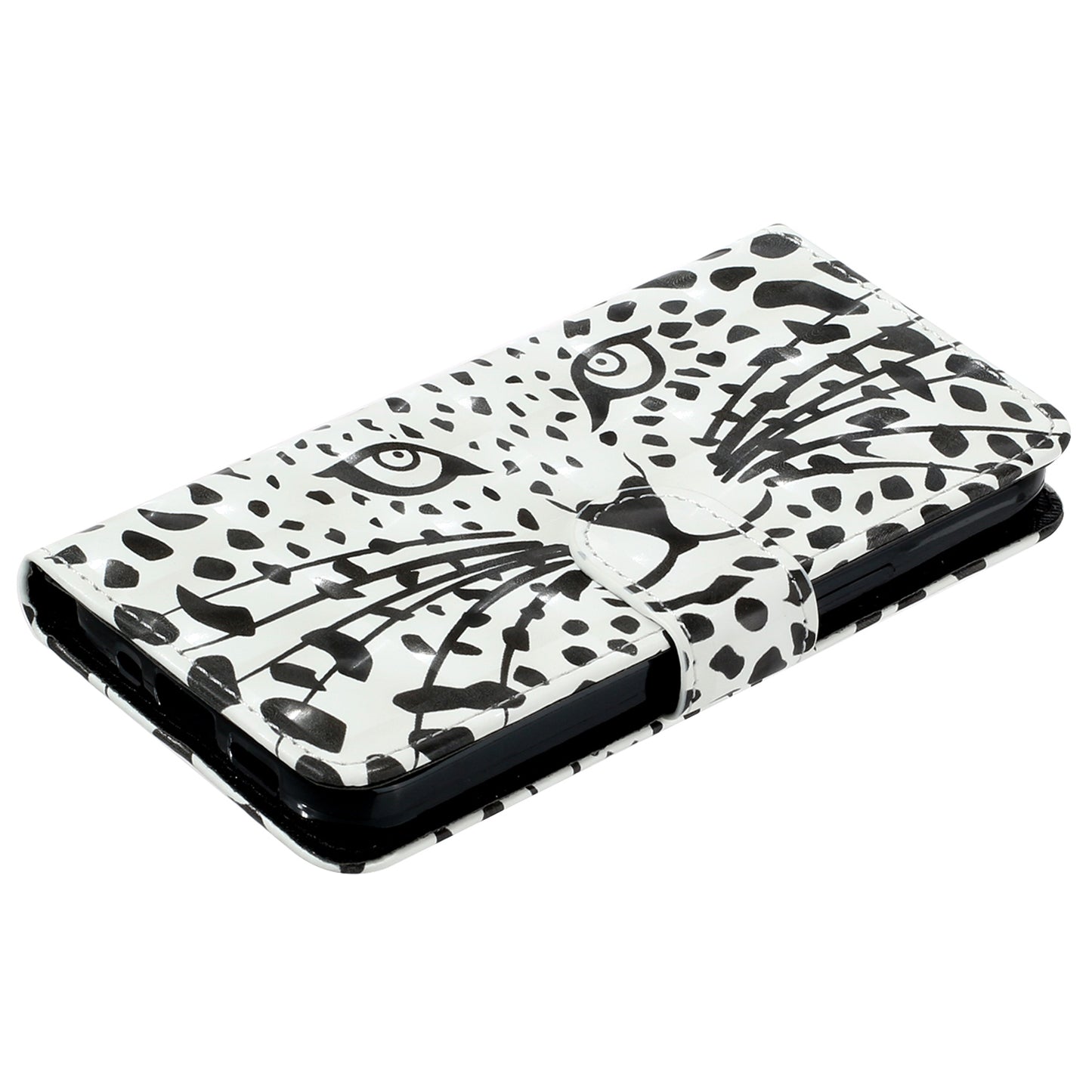 For Sony Xperia 1 V Shockproof PU Leather Wallet Case Folding Stand 3D Pattern Printing Phone Cover with Strap