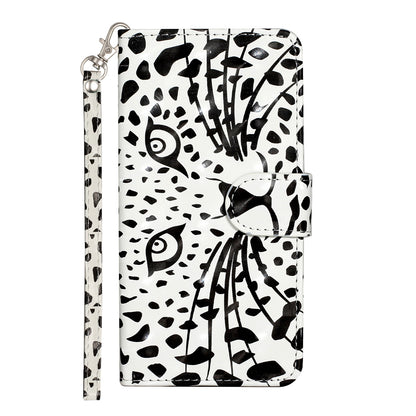 For Sony Xperia 1 V Shockproof PU Leather Wallet Case Folding Stand 3D Pattern Printing Phone Cover with Strap