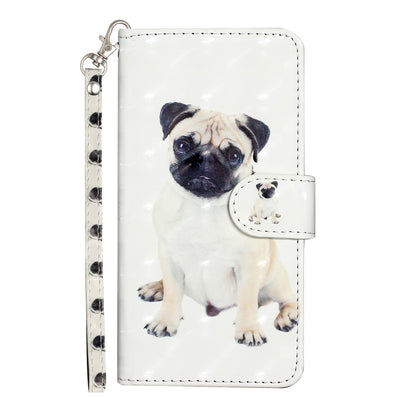 For Sony Xperia 1 V Shockproof PU Leather Wallet Case Folding Stand 3D Pattern Printing Phone Cover with Strap