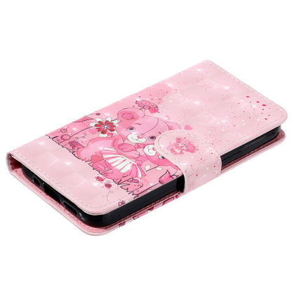 For Sony Xperia 1 V Shockproof PU Leather Wallet Case Folding Stand 3D Pattern Printing Phone Cover with Strap