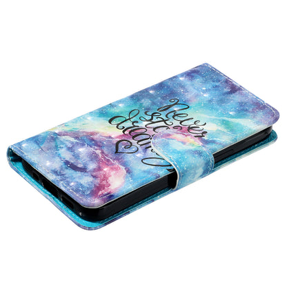 For Sony Xperia 1 V Shockproof PU Leather Wallet Case Folding Stand 3D Pattern Printing Phone Cover with Strap