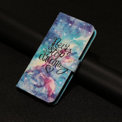 For Sony Xperia 1 V Shockproof PU Leather Wallet Case Folding Stand 3D Pattern Printing Phone Cover with Strap