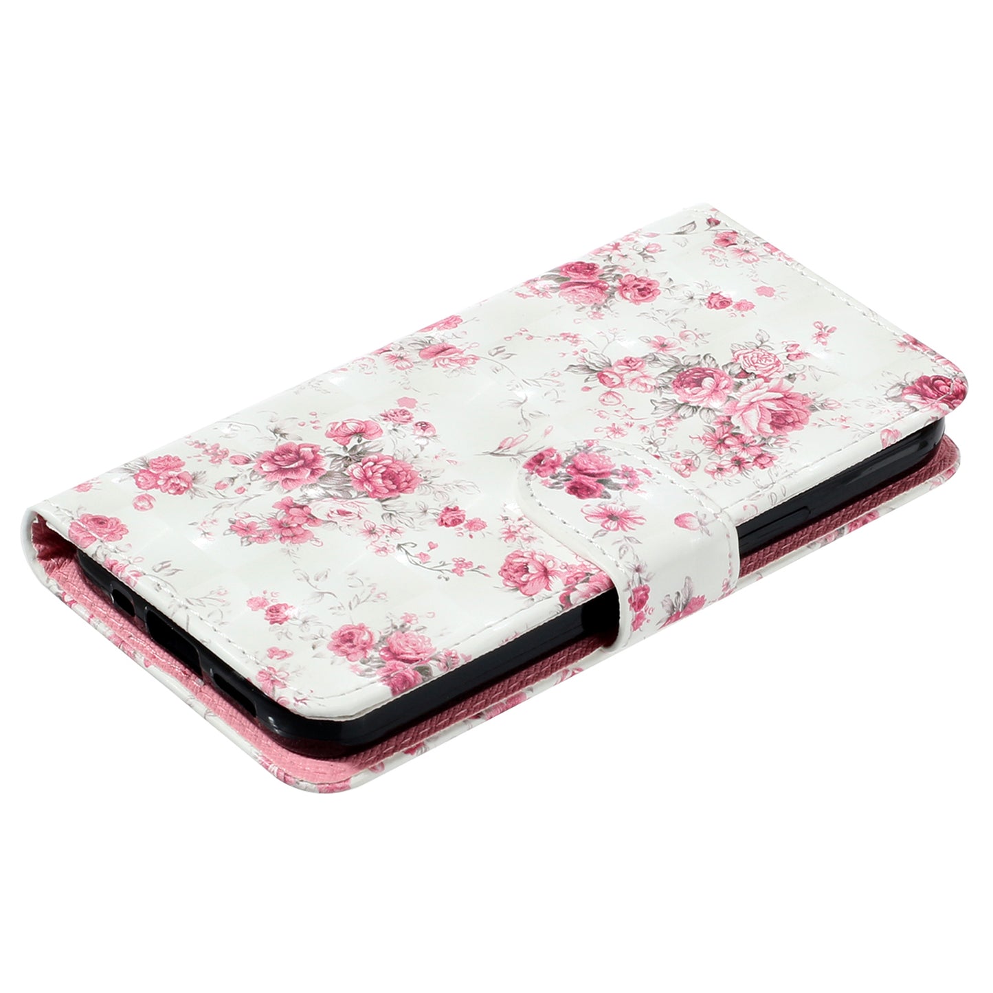 For Google Pixel 7a PU Leather 3D Pattern Printing Phone Case Stand Wallet Flip Cover with Strap