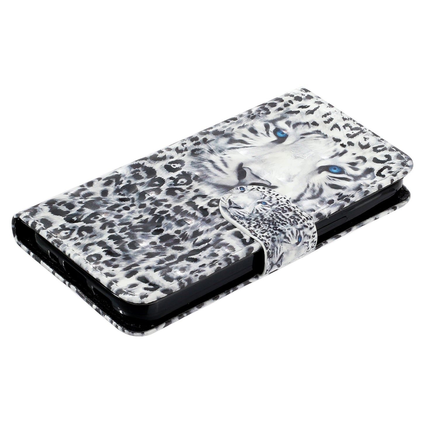 For Google Pixel 7 5G PU Leather Flip Wallet Case 3D Pattern Printing Stand Phone Cover with Strap