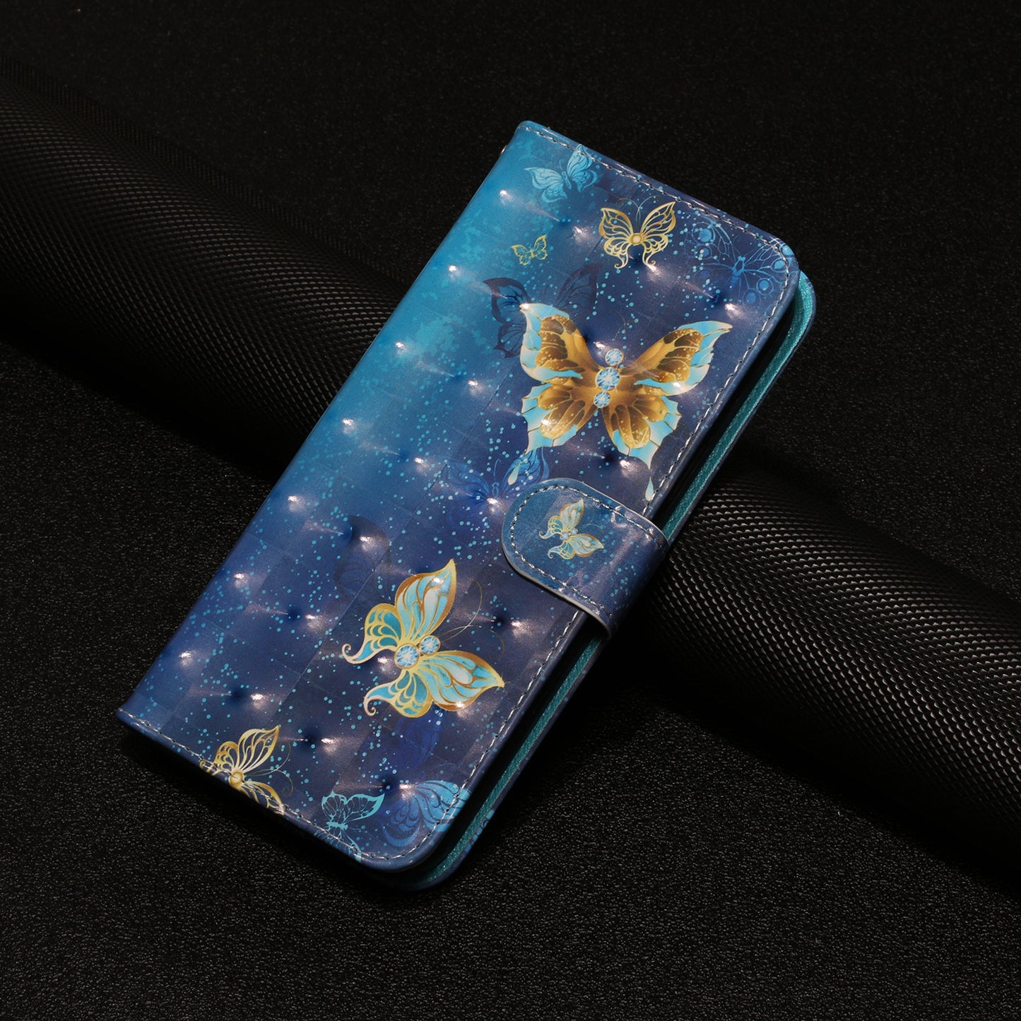 For Google Pixel 7 5G PU Leather Flip Wallet Case 3D Pattern Printing Stand Phone Cover with Strap