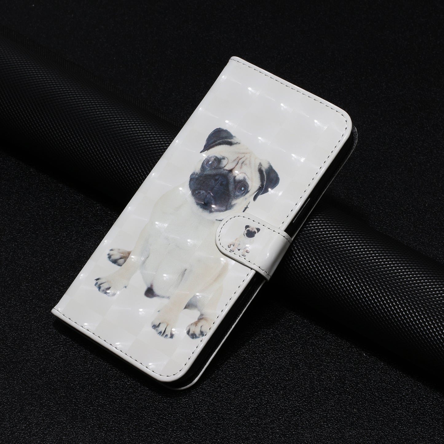 For Google Pixel 7 Pro 5G Flip Stand Phone Case 3D Pattern Printing PU Leather Wallet Phone Folio Cover with Strap