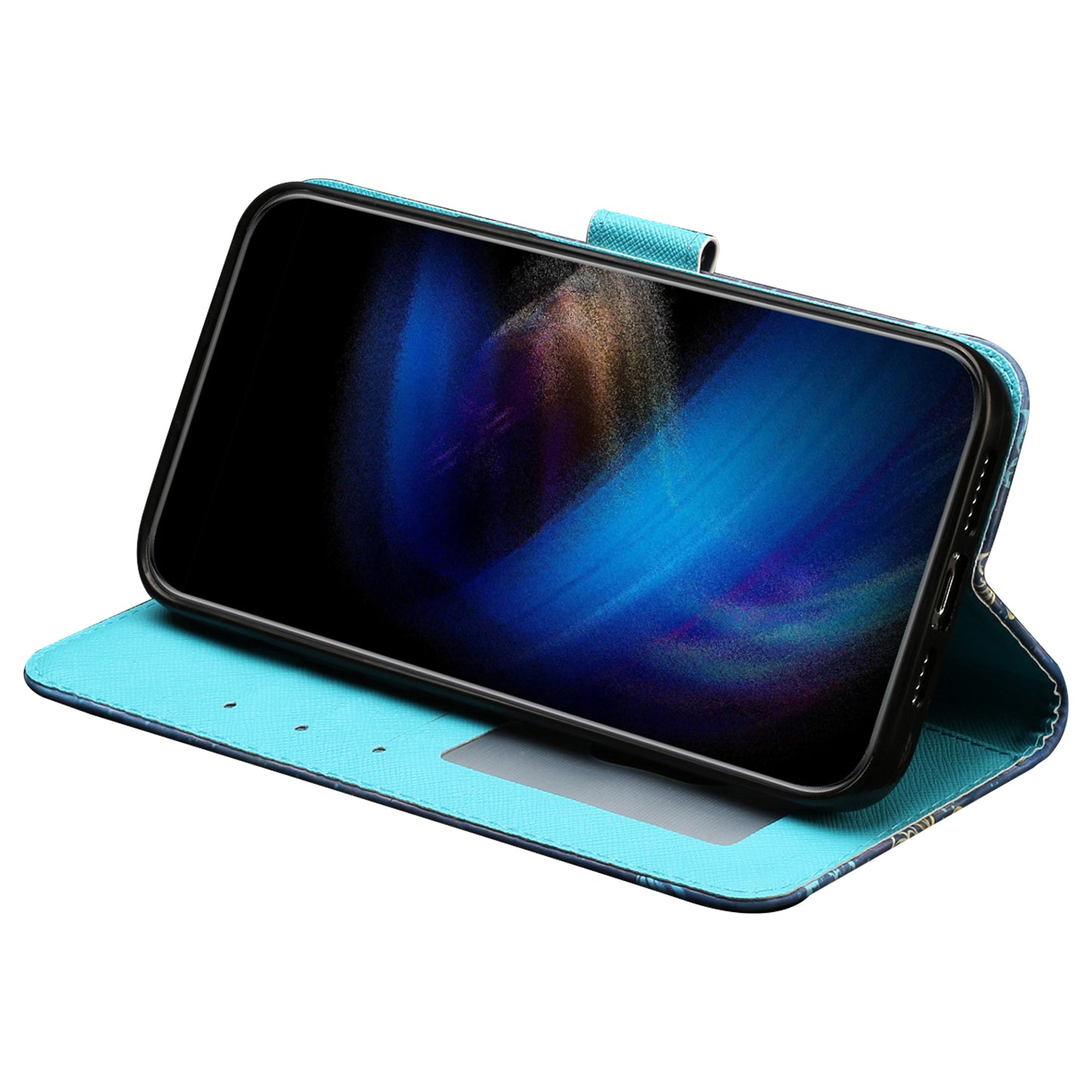 For Google Pixel 7 Pro 5G Flip Stand Phone Case 3D Pattern Printing PU Leather Wallet Phone Folio Cover with Strap