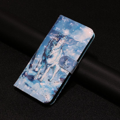 For Google Pixel 7 Pro 5G Flip Stand Phone Case 3D Pattern Printing PU Leather Wallet Phone Folio Cover with Strap