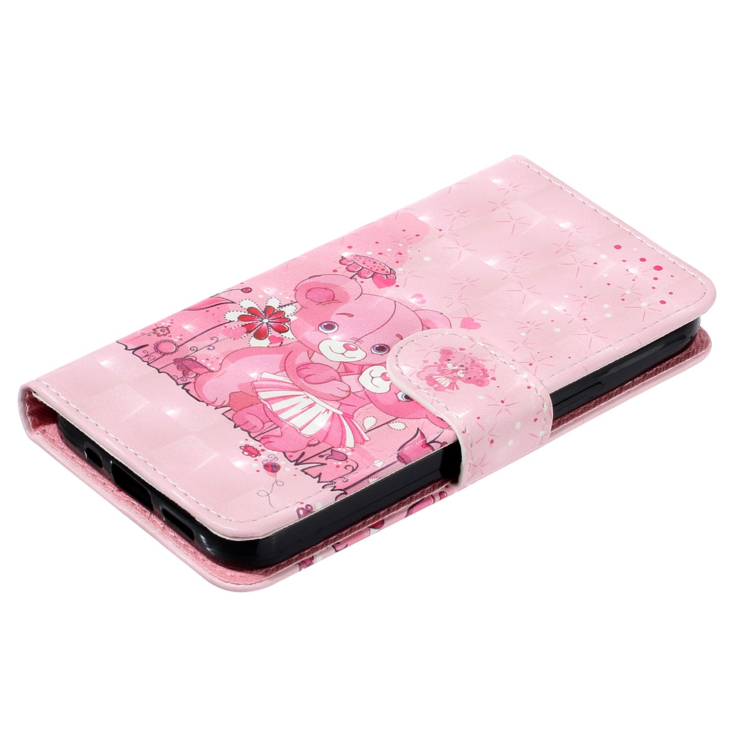 For Google Pixel 7 Pro 5G Flip Stand Phone Case 3D Pattern Printing PU Leather Wallet Phone Folio Cover with Strap