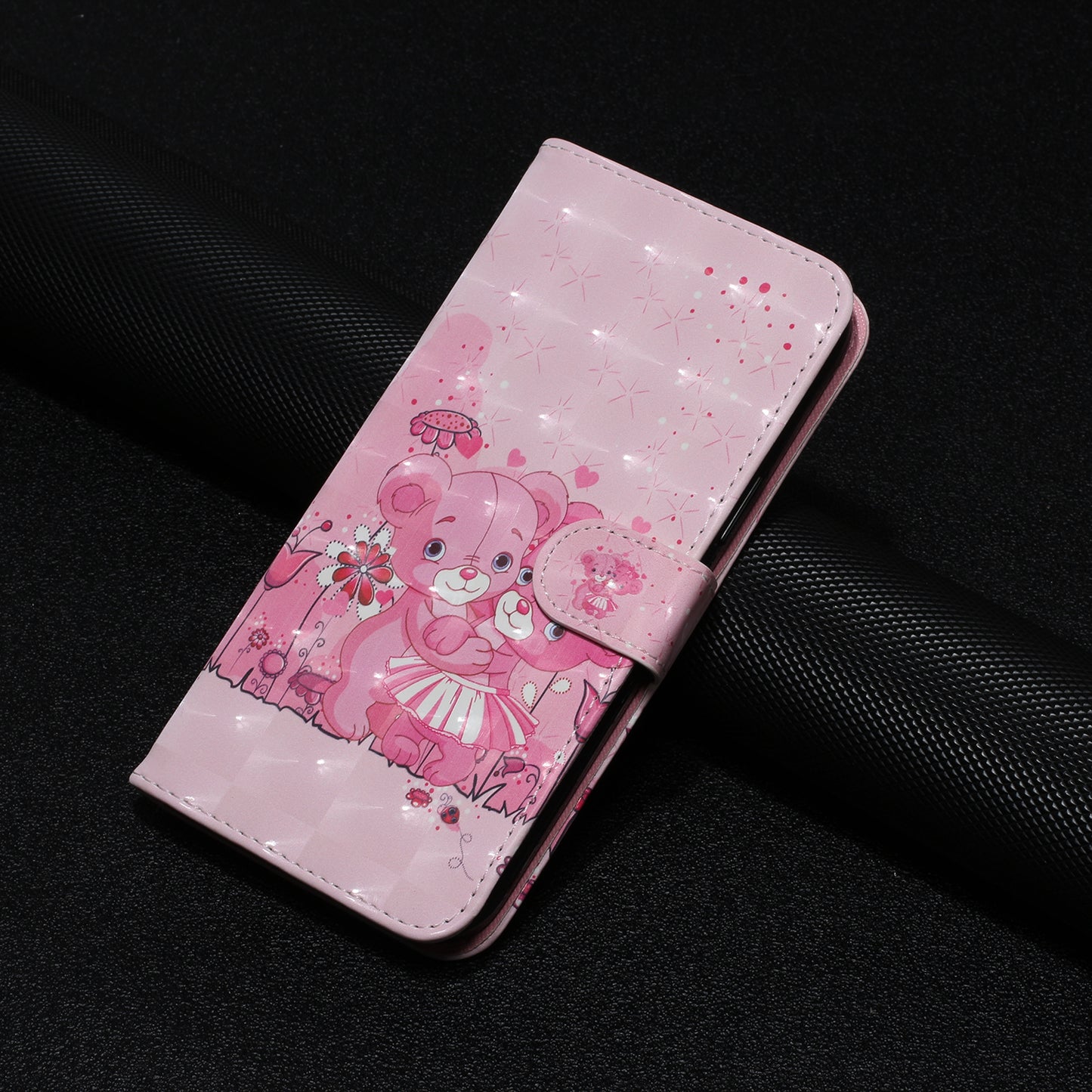 For Google Pixel 7 Pro 5G Flip Stand Phone Case 3D Pattern Printing PU Leather Wallet Phone Folio Cover with Strap