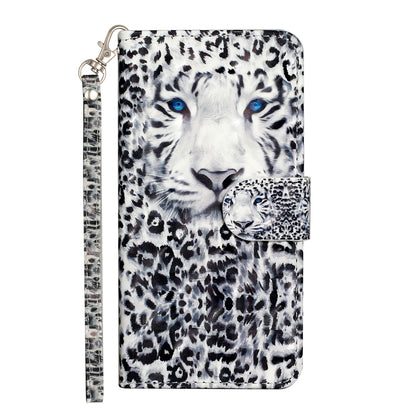 For Google Pixel 7 Pro 5G Flip Stand Phone Case 3D Pattern Printing PU Leather Wallet Phone Folio Cover with Strap