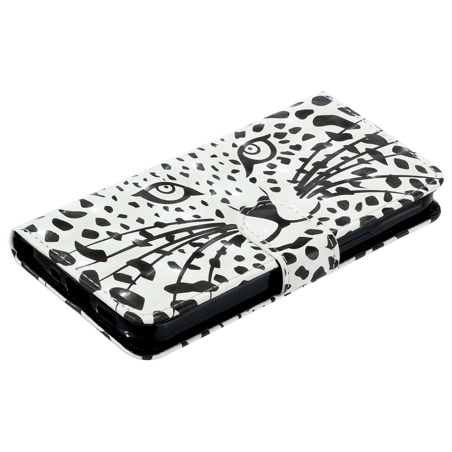 For Google Pixel 7 Pro 5G Flip Stand Phone Case 3D Pattern Printing PU Leather Wallet Phone Folio Cover with Strap