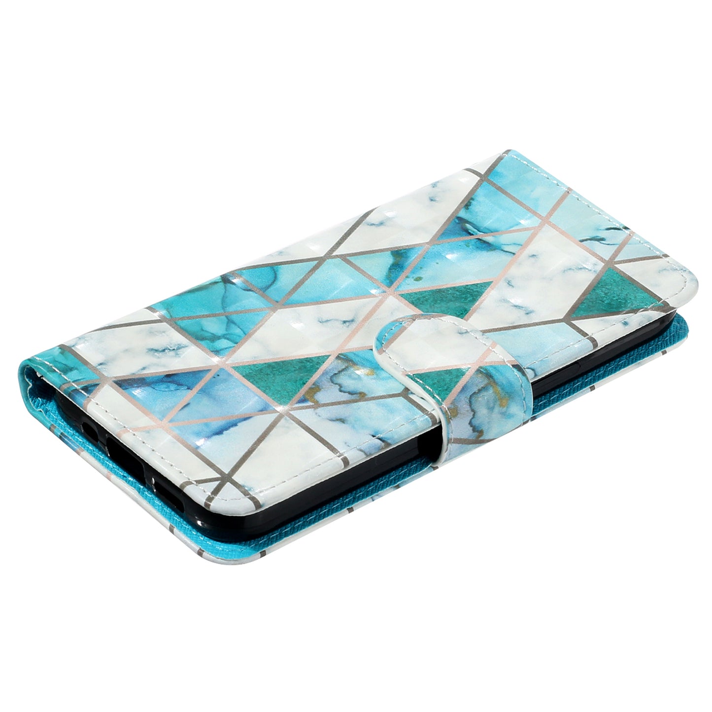 For Google Pixel 7 Pro 5G Flip Stand Phone Case 3D Pattern Printing PU Leather Wallet Phone Folio Cover with Strap