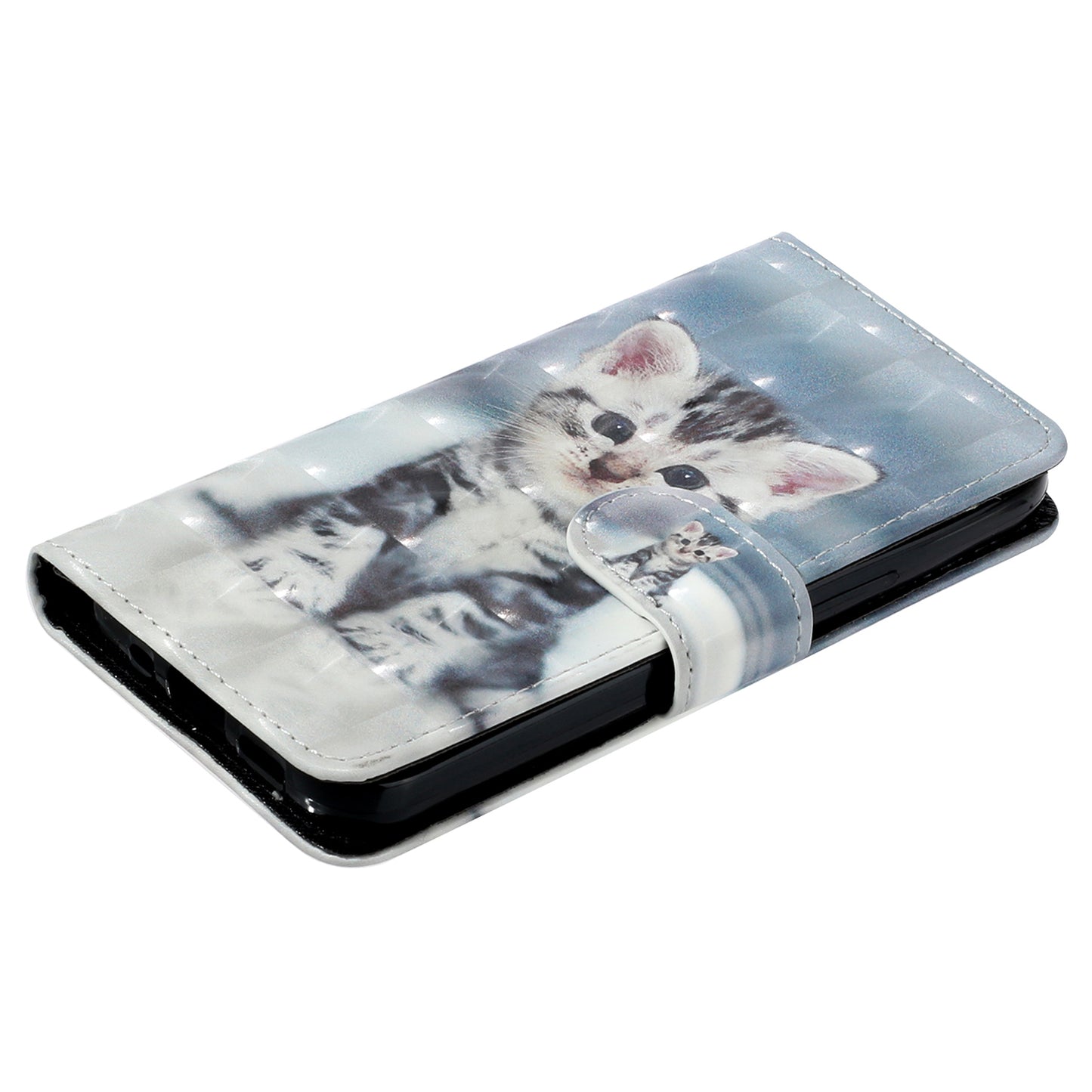 For Xiaomi Poco X5 Pro 5G / Redmi Note 12 Pro Speed 5G / Note 12 Pro 5G 3D Pattern Printing Phone Case PU Leather Wallet Stand Anti-drop Cover
