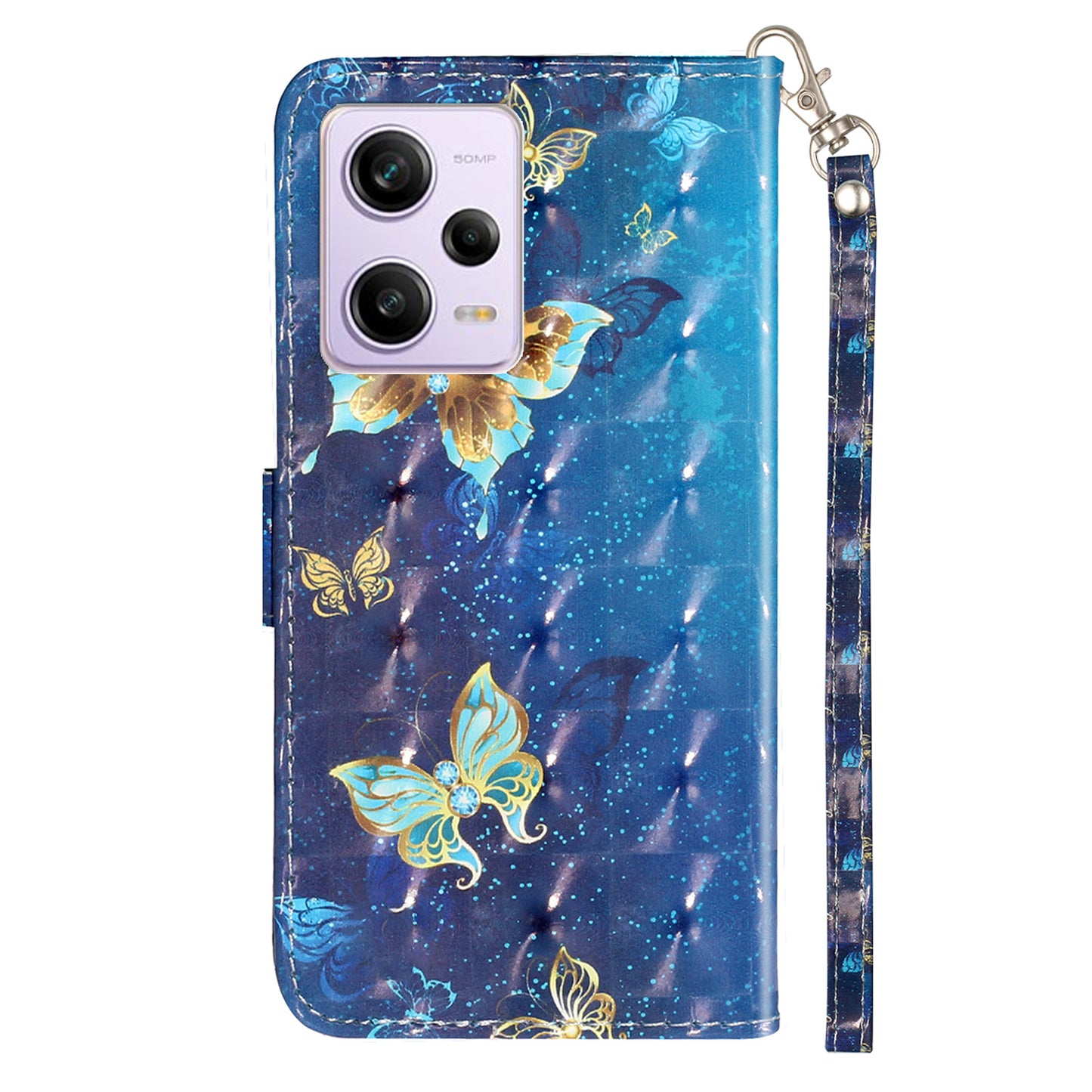For Xiaomi Poco X5 Pro 5G / Redmi Note 12 Pro Speed 5G / Note 12 Pro 5G 3D Pattern Printing Phone Case PU Leather Wallet Stand Anti-drop Cover