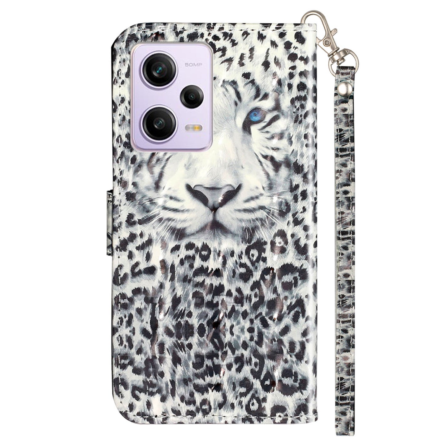 For Xiaomi Poco X5 Pro 5G / Redmi Note 12 Pro Speed 5G / Note 12 Pro 5G 3D Pattern Printing Phone Case PU Leather Wallet Stand Anti-drop Cover
