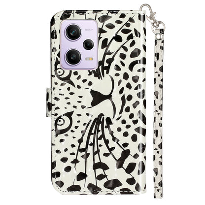 For Xiaomi Poco X5 Pro 5G / Redmi Note 12 Pro Speed 5G / Note 12 Pro 5G 3D Pattern Printing Phone Case PU Leather Wallet Stand Anti-drop Cover