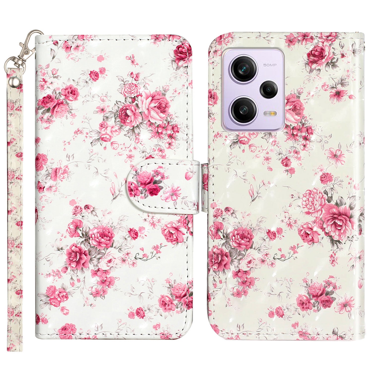 For Xiaomi Poco X5 Pro 5G / Redmi Note 12 Pro Speed 5G / Note 12 Pro 5G 3D Pattern Printing Phone Case PU Leather Wallet Stand Anti-drop Cover