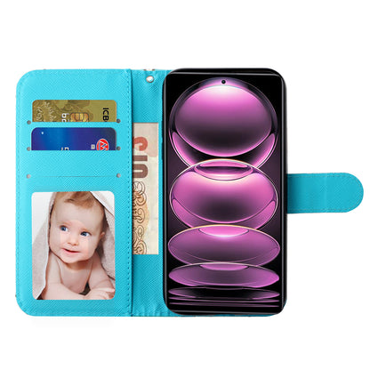 For Xiaomi Poco X5 Pro 5G / Redmi Note 12 Pro Speed 5G / Note 12 Pro 5G 3D Pattern Printing Phone Case PU Leather Wallet Stand Anti-drop Cover
