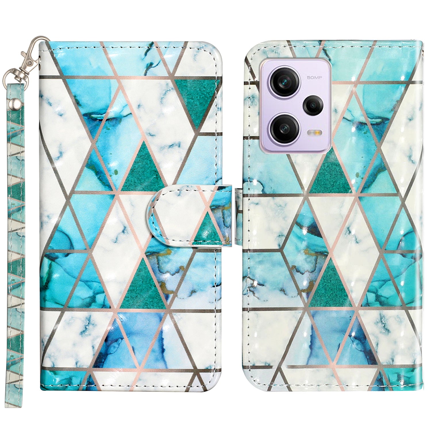 For Xiaomi Poco X5 Pro 5G / Redmi Note 12 Pro Speed 5G / Note 12 Pro 5G 3D Pattern Printing Phone Case PU Leather Wallet Stand Anti-drop Cover