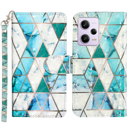 For Xiaomi Poco X5 Pro 5G / Redmi Note 12 Pro Speed 5G / Note 12 Pro 5G 3D Pattern Printing Phone Case PU Leather Wallet Stand Anti-drop Cover