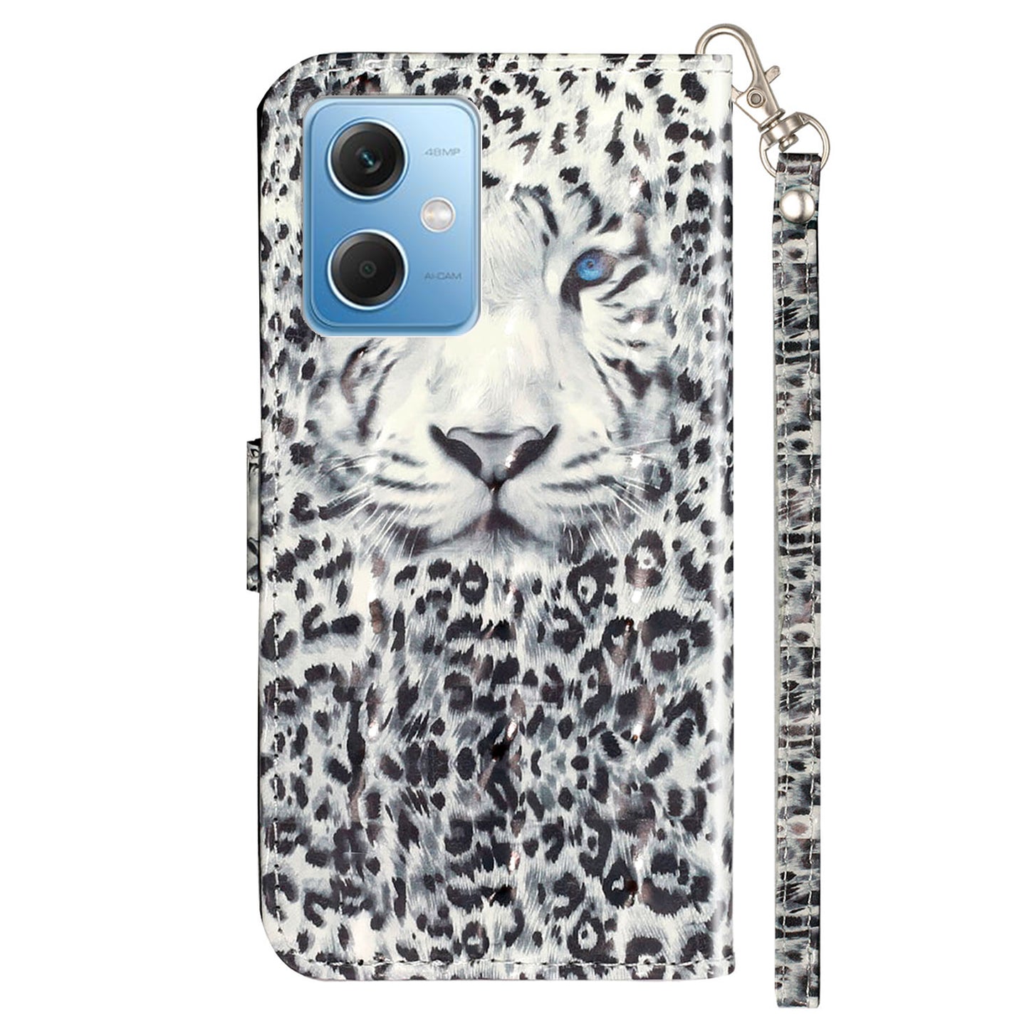 For Xiaomi Redmi Note 12 5G (India) / (China) / (Global) / Poco X5 5G 3D Pattern Printing PU Leather Wallet Cover Flip Stand Phone Case