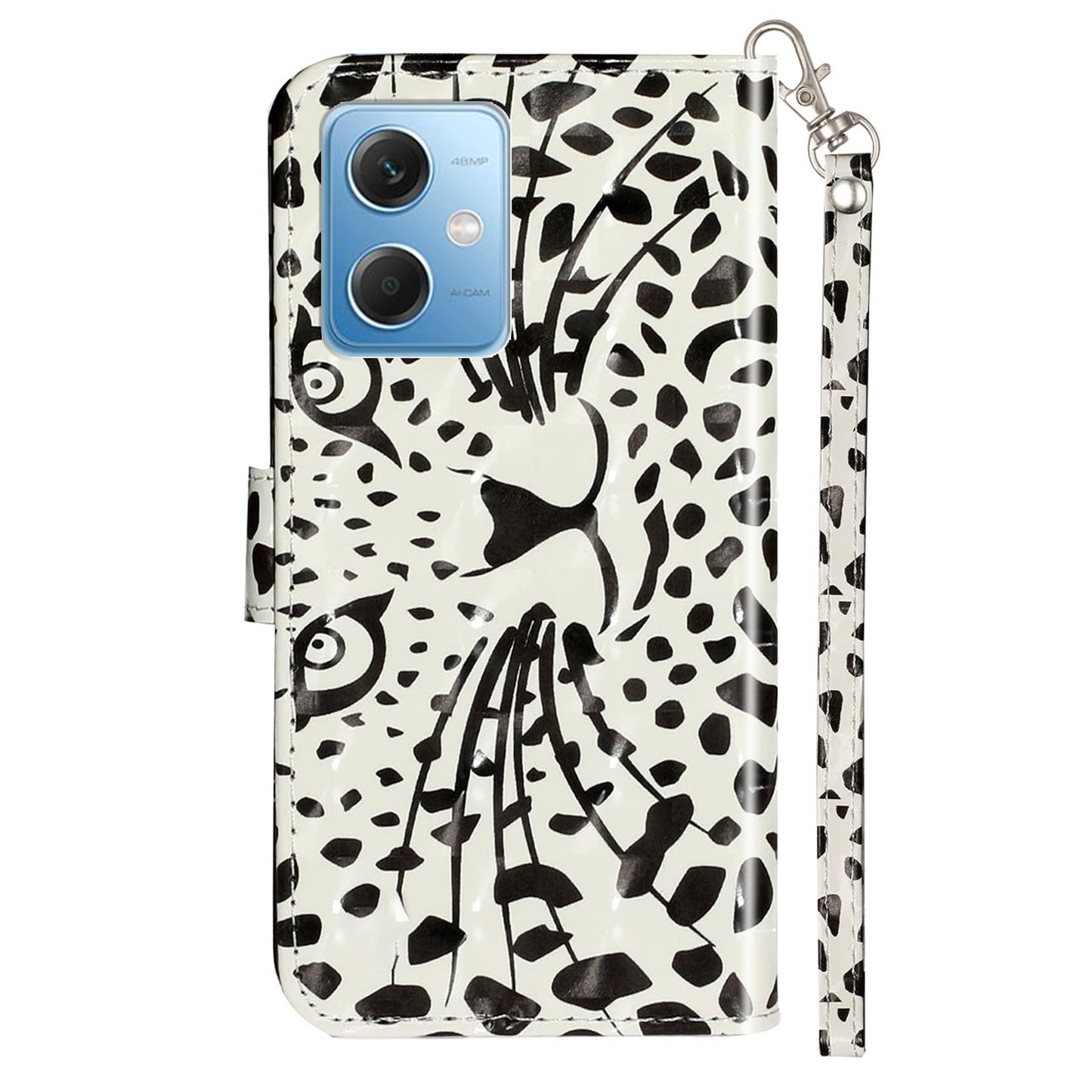 For Xiaomi Redmi Note 12 5G (India) / (China) / (Global) / Poco X5 5G 3D Pattern Printing PU Leather Wallet Cover Flip Stand Phone Case