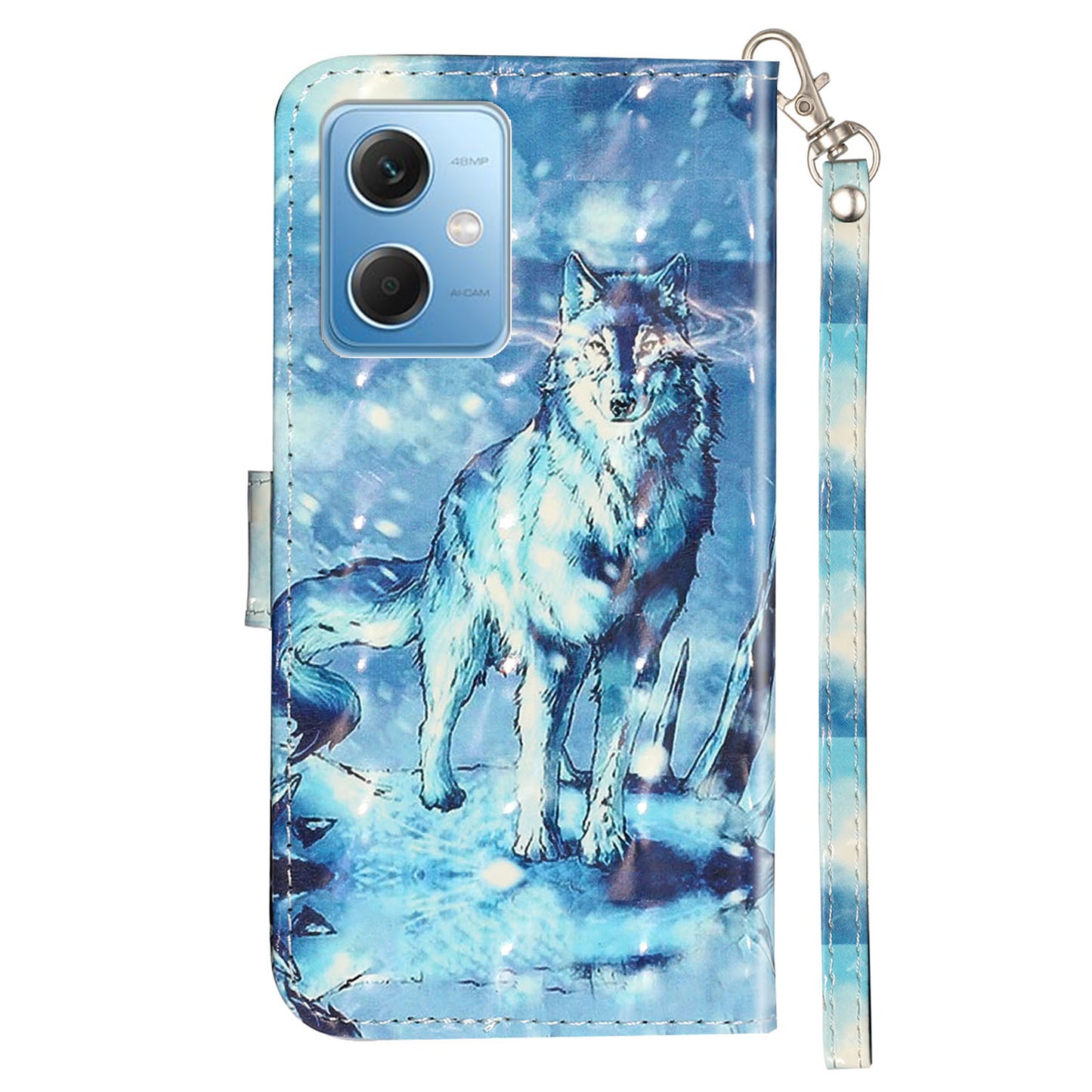 For Xiaomi Redmi Note 12 5G (India) / (China) / (Global) / Poco X5 5G 3D Pattern Printing PU Leather Wallet Cover Flip Stand Phone Case