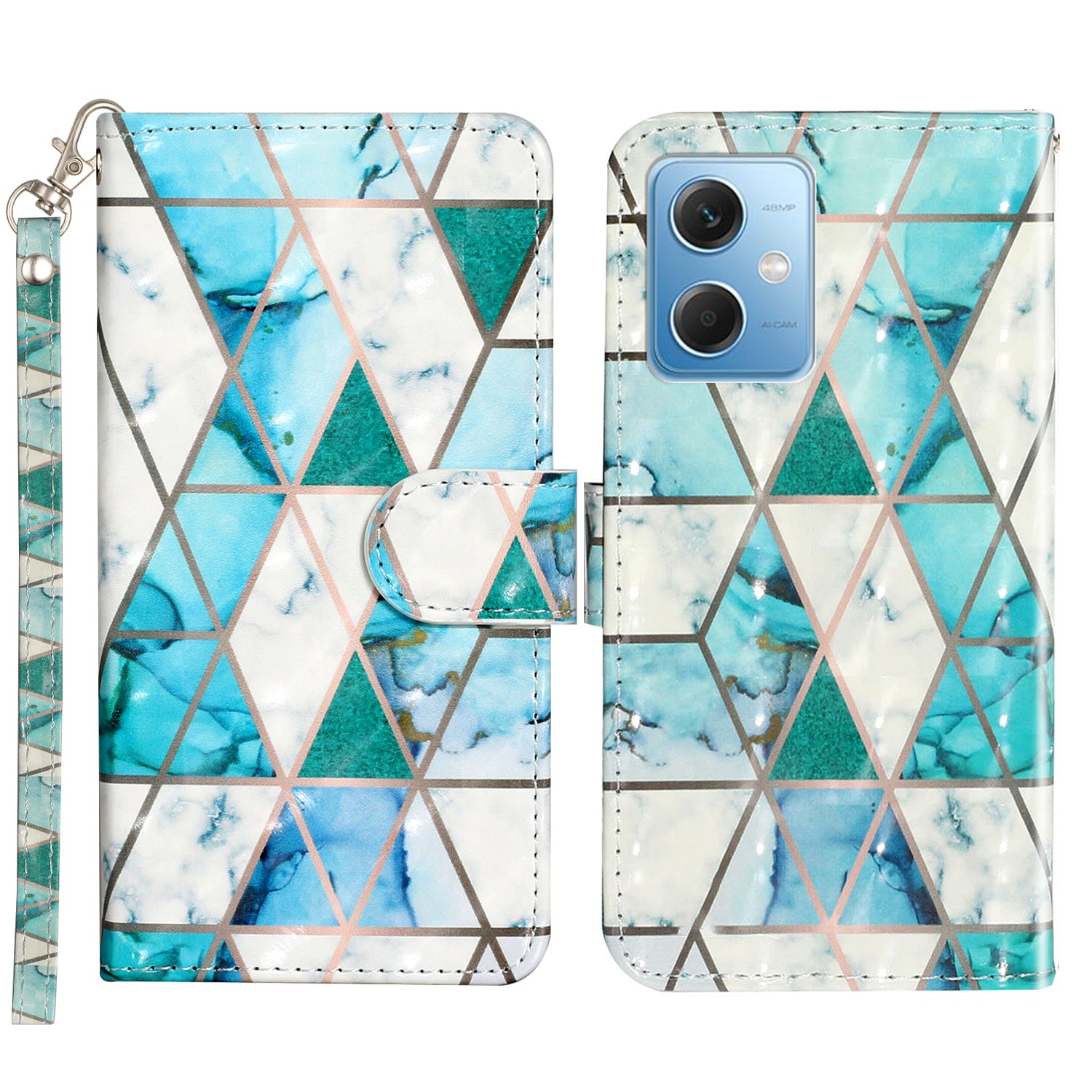 For Xiaomi Redmi Note 12 5G (India) / (China) / (Global) / Poco X5 5G 3D Pattern Printing PU Leather Wallet Cover Flip Stand Phone Case