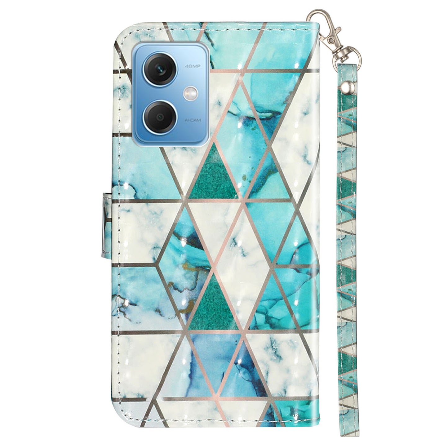 For Xiaomi Redmi Note 12 5G (India) / (China) / (Global) / Poco X5 5G 3D Pattern Printing PU Leather Wallet Cover Flip Stand Phone Case