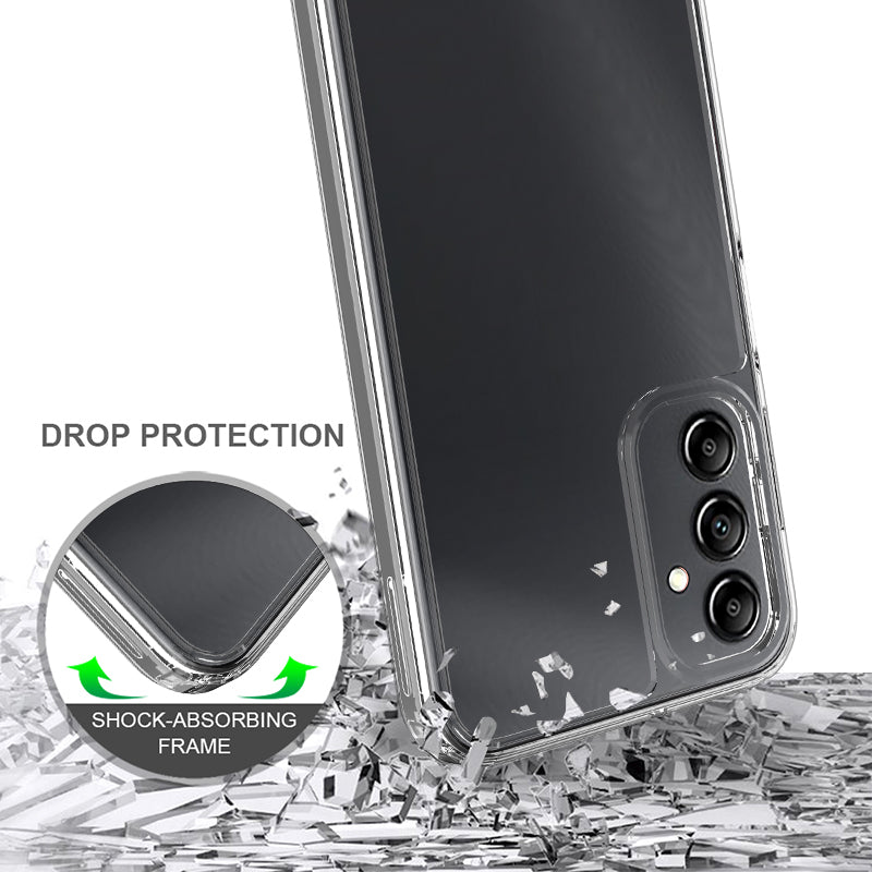 For Samsung Galaxy A24 4G Anti-Scratch Phone Case Acrylic TPU Crystal Clear Phone Back Cover