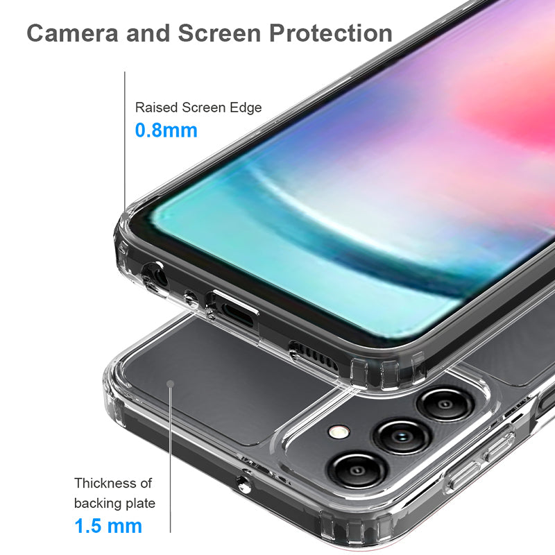 For Samsung Galaxy A24 4G Anti-Scratch Phone Case Acrylic TPU Crystal Clear Phone Back Cover