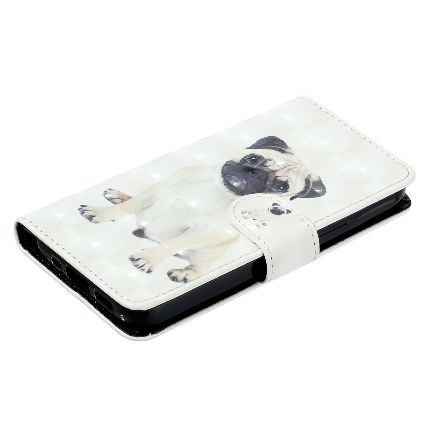 For Xiaomi 13 5G Shockproof Phone Case 3D Pattern Printing PU Leather Wallet Flip Stand Cover with Strap