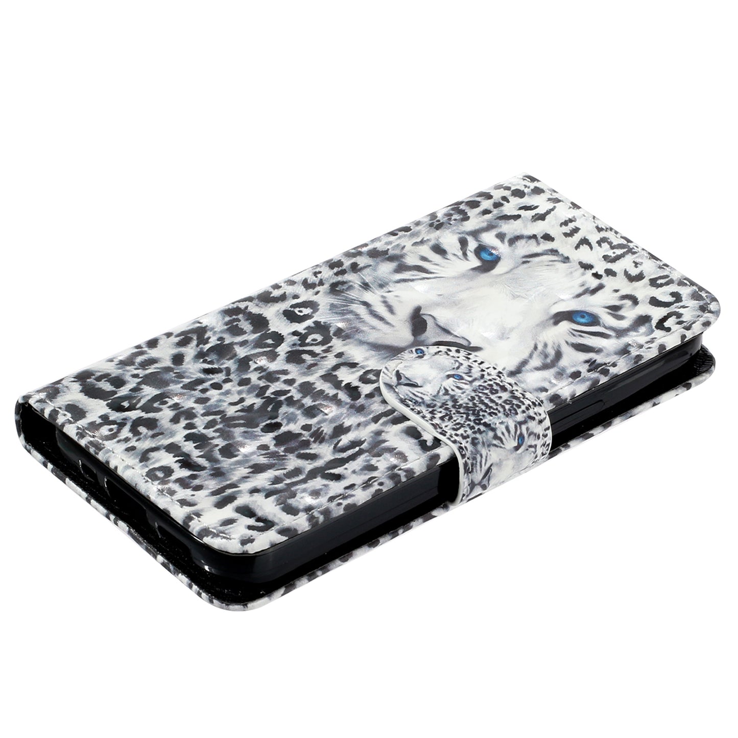 For Xiaomi 13 5G Shockproof Phone Case 3D Pattern Printing PU Leather Wallet Flip Stand Cover with Strap