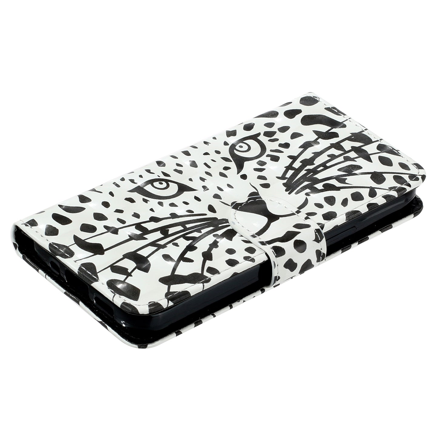 For Xiaomi 13 5G Shockproof Phone Case 3D Pattern Printing PU Leather Wallet Flip Stand Cover with Strap