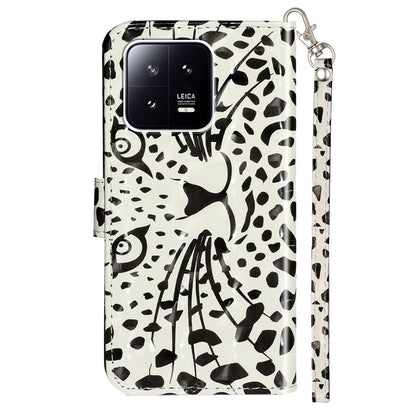 For Xiaomi 13 Pro 5G PU Leather Wallet Phone Case 3D Pattern Printing Protective Stand Cover with Strap