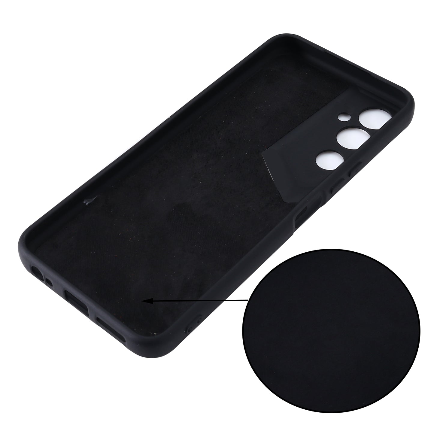 Mobile Phone Case for Tecno Pova Neo 2 4G , Liquid Silicone Soft Lining Cover with Strap