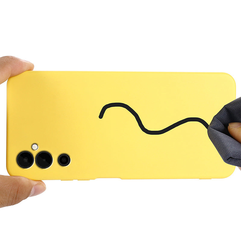 Mobile Phone Case for Tecno Pova Neo 2 4G , Liquid Silicone Soft Lining Cover with Strap