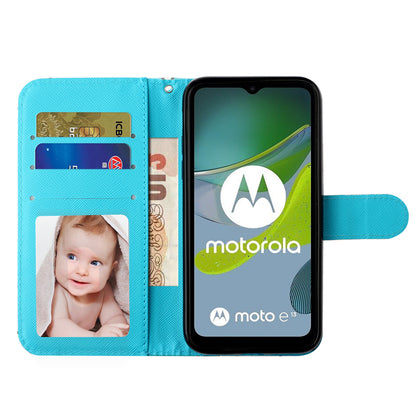 For Motorola Moto G73 5G 3D Pattern Printing PU Leather Case Flip Stand Wallet Phone Cover with Strap