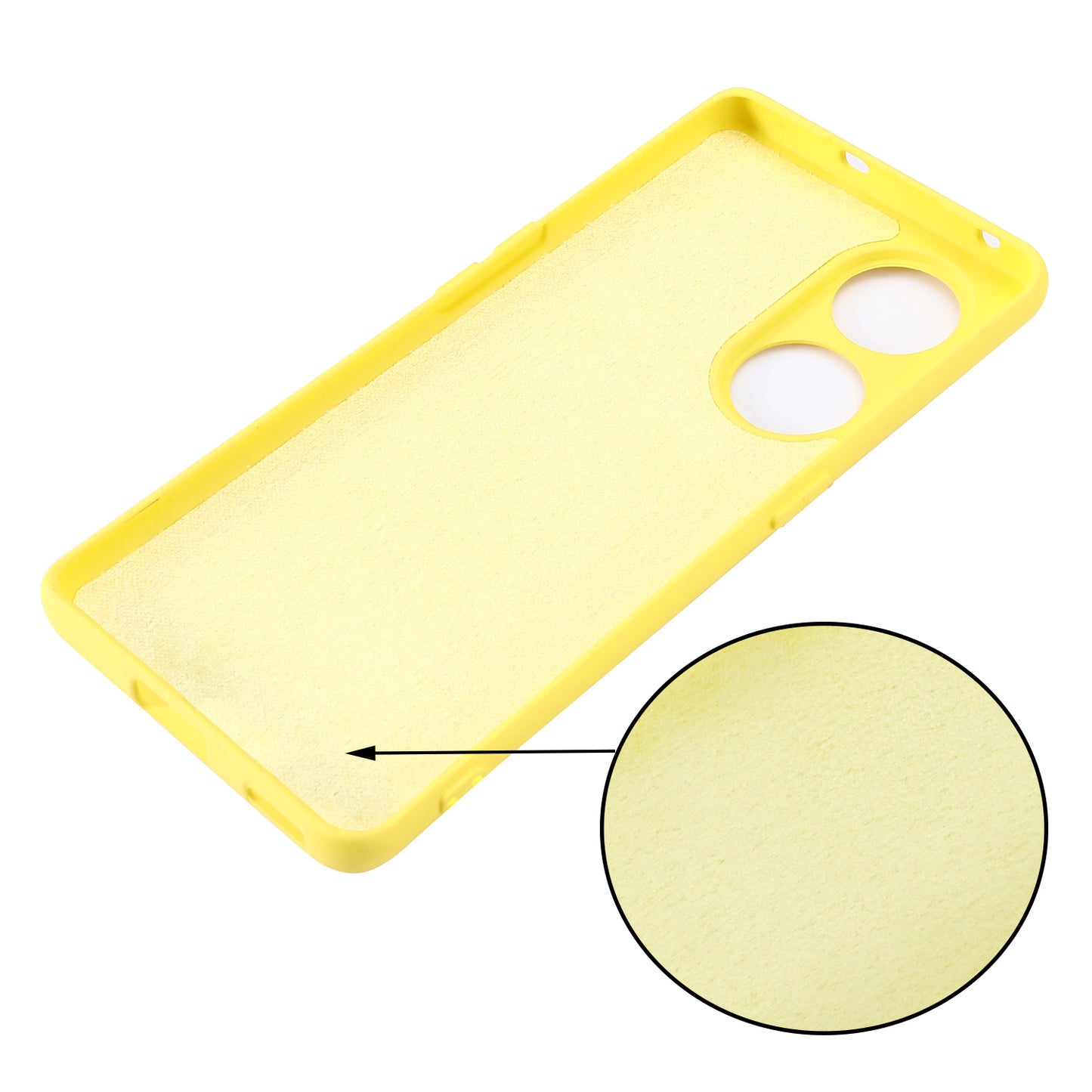 For Oppo Reno8 T 5G / A1 Pro 5G Liquid Silicone Soft Lining Cover Anti-Scratch Phone Case with Strap
