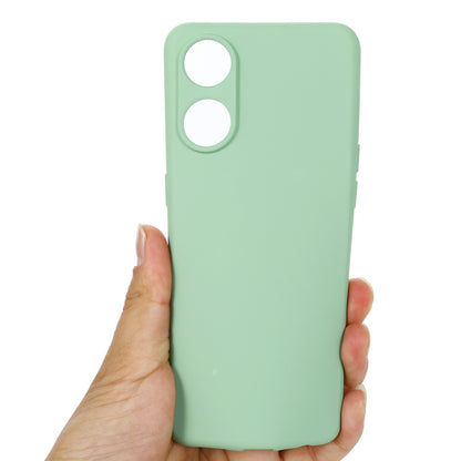 For Oppo Reno8 T 5G / A1 Pro 5G Liquid Silicone Soft Lining Cover Anti-Scratch Phone Case with Strap