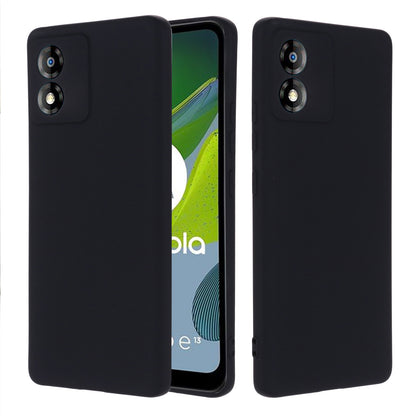 For Motorola Moto E13 4G Anti-Dust Phone Case Liquid Silicone Soft Lining Phone Cover Shell with Strap