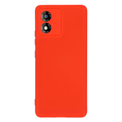 For Motorola Moto E13 4G Anti-Dust Phone Case Liquid Silicone Soft Lining Phone Cover Shell with Strap