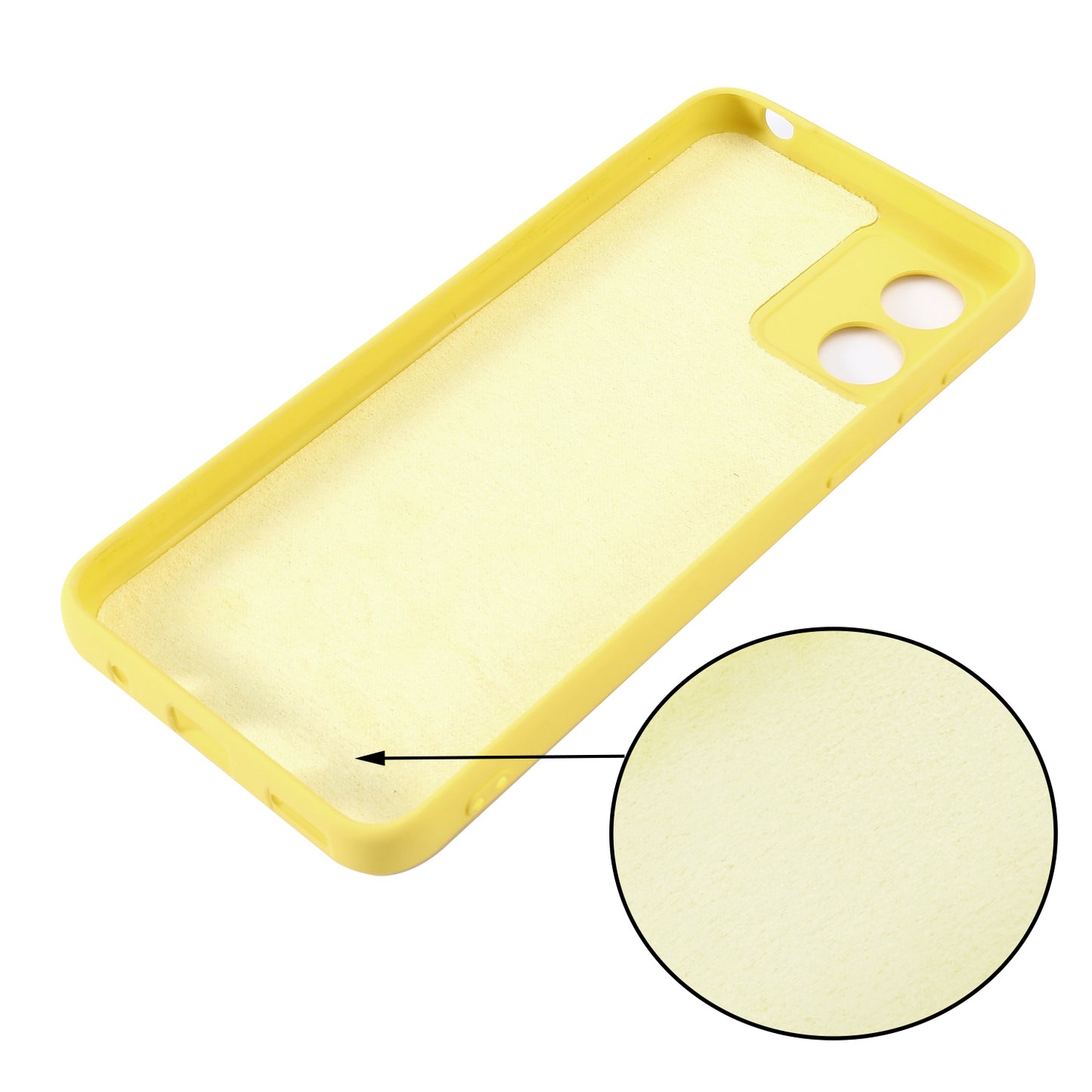 For Motorola Moto E13 4G Anti-Dust Phone Case Liquid Silicone Soft Lining Phone Cover Shell with Strap