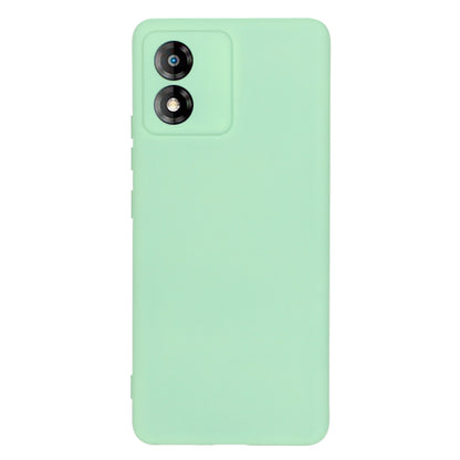 For Motorola Moto E13 4G Anti-Dust Phone Case Liquid Silicone Soft Lining Phone Cover Shell with Strap