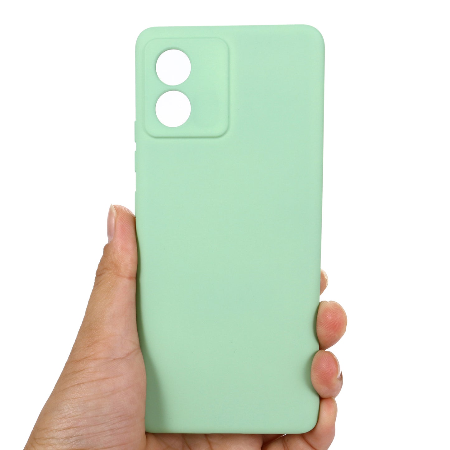 For Motorola Moto E13 4G Anti-Dust Phone Case Liquid Silicone Soft Lining Phone Cover Shell with Strap