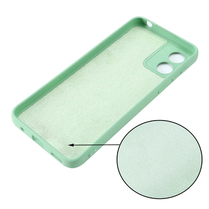 For Motorola Moto E13 4G Anti-Dust Phone Case Liquid Silicone Soft Lining Phone Cover Shell with Strap
