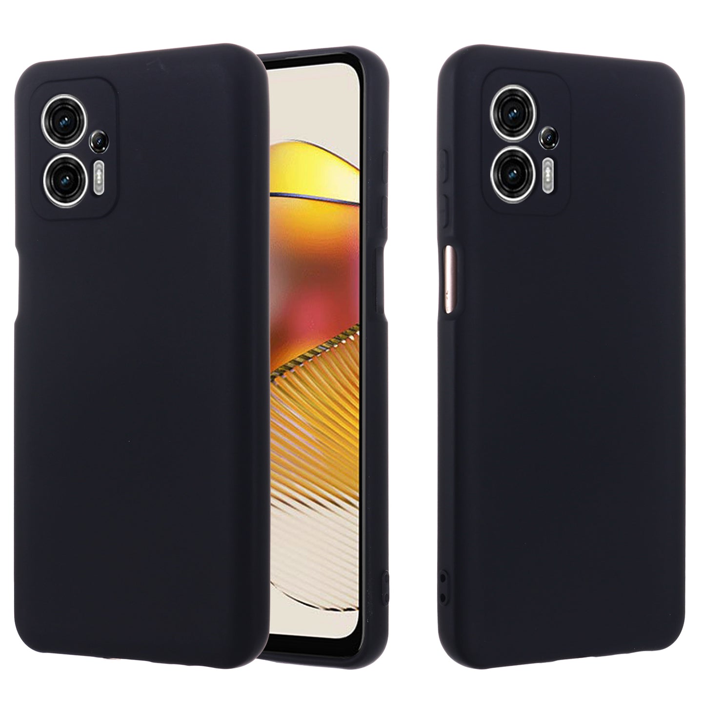 Smartphone Cover for Motorola Moto G13 4G / G23 4G , Liquid Silicone Soft Lining Case with Strap