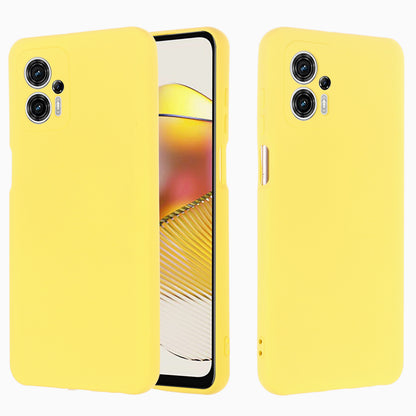 Smartphone Cover for Motorola Moto G13 4G / G23 4G , Liquid Silicone Soft Lining Case with Strap